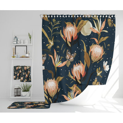 Neriadh Polyester Shower Curtain Set
