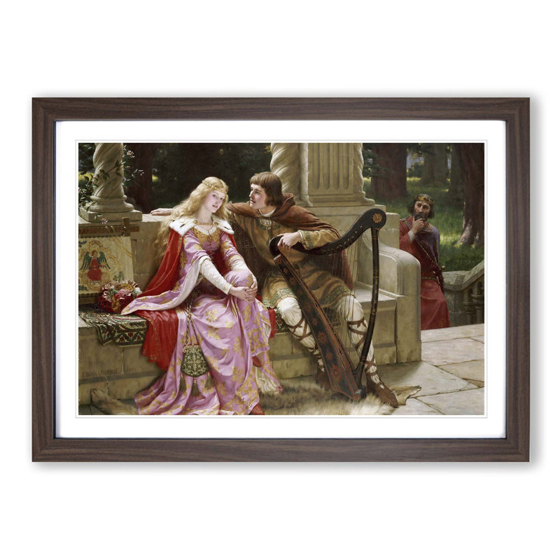Edmund Leighton - Single Picture Frame Painting, Walnut