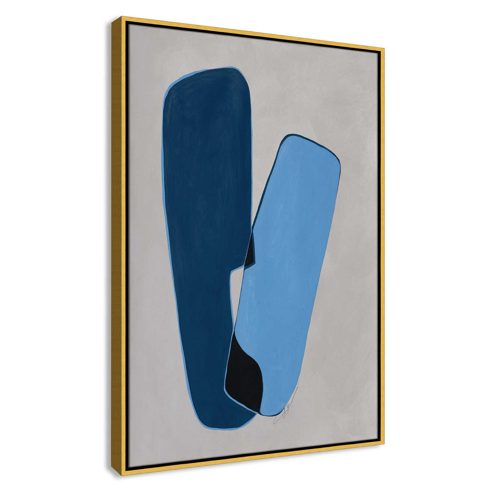 In Unity Collection "In Unity II" Print, 37.5" H x 25.5" W x 2" D, Gold Framed