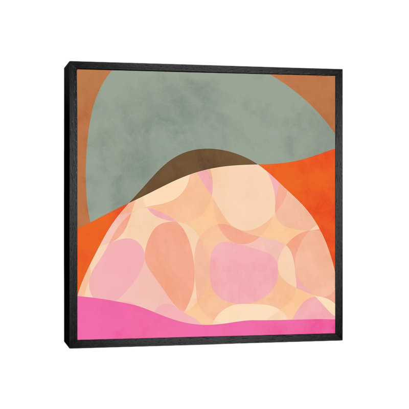 Shapes Study Tartaruga by Ana Rut Bré - Gallery-Wrapped Canvas Giclée on Canvas, 45.72 cm H x 45.72 cm W, Black Framed