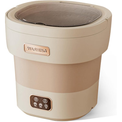 Laveuse portative, mini-laveuse laveuse pliable de grande capacité de 12 L, nettoyage en profondeur des sous-vêtements, vêtements pour petits bébés, convenant aux appartements, aux résidences hôtelières, aux hôtels