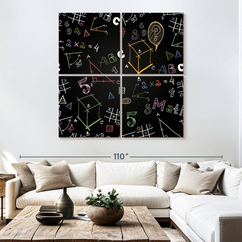Keiri Math Equation Doodles, 74" H x 74" W