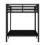 Lit superposé en métal pour petits et grands, peu encombrant / sans sommier tapissier-245485049