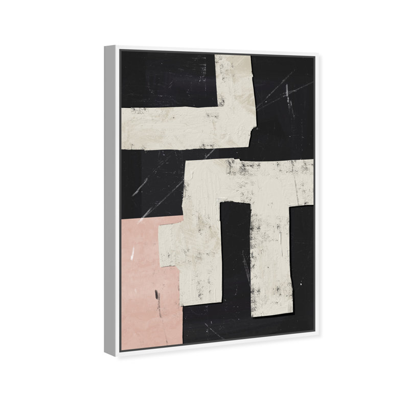 Placed Together Print by Oliver Gal, 37"H x 55"W, White Floater Frame