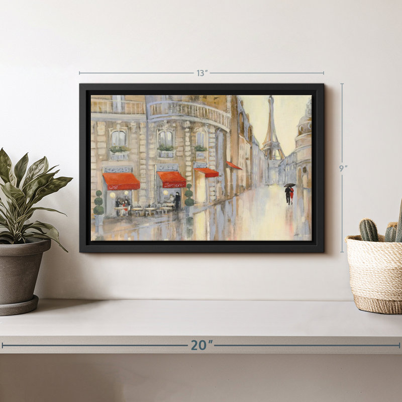City "Touring Paris Couple, reproduction sur toile", H 9 po x l 13 po