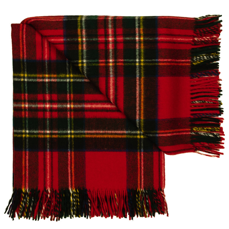 Hand Woven Throw Blanket, Royal Stewart