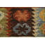 Tapis 100% laine tissé à la main à motif oriental tribal multicolore Southwestern