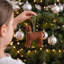 Hand Knit Alpaca Christmas Ornament Rhodesian Ridgeback Dog Hanging figurine