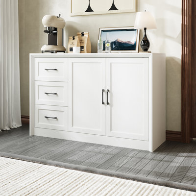 2-Door, 3-Drawer Storage Cabinet