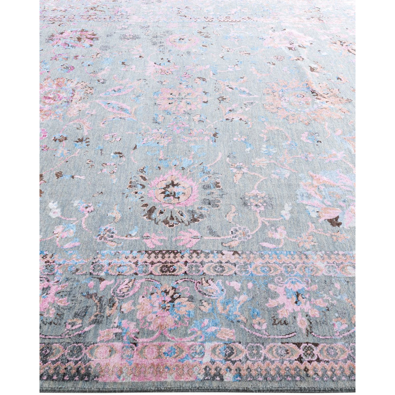 Overdyed One-of-a-Kind 8' 2" X 9' 10" Hand Knotted Area Rug