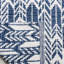 Tapis à chevrons bleu marine / ivoire Paz-20657538