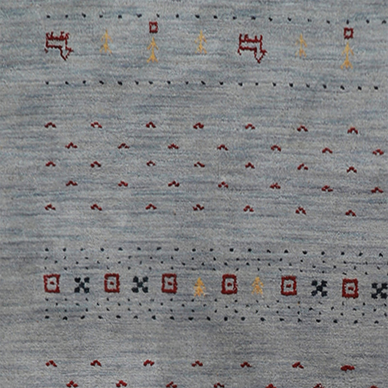 Tapis écologiques en laine nouée à la main de style industriel Manns, Rectangle 9 pi x 12 pi