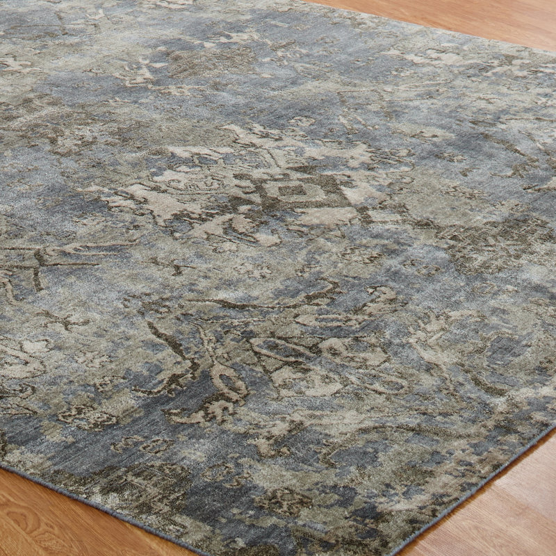 Hand Knotted Area Rug, Rectangle 8' x 10'