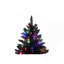 Arbre de Noël articulé artificiel noir 6 pi pré-éclairé, arbre de Noël épinette des Fêtes avec 920 branches et 280 lumières DEL changeantes avec 11 modes d'éclairage, décoration des Fêtes pour la maison, le bureau et l'école