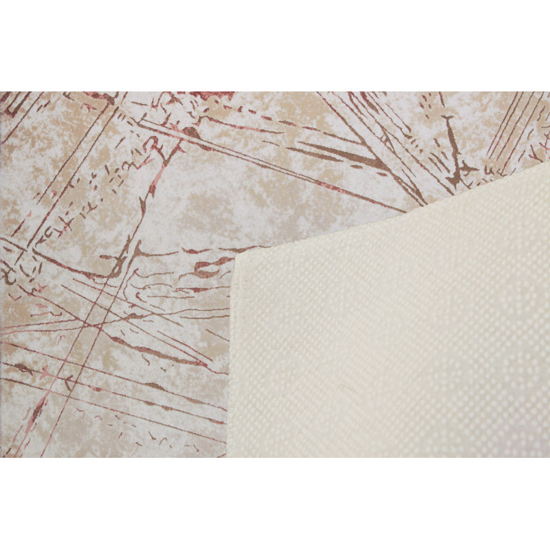Soft Hall Carpet 2.6 x 4.9 Feet | 100% Polyester, 0.04 in Pile Height | Antibacterial, Non-Slip Underside | Woven with 3D Digital Printing | Machine Washable | Durable & Stylish for Entryways & Living Rooms