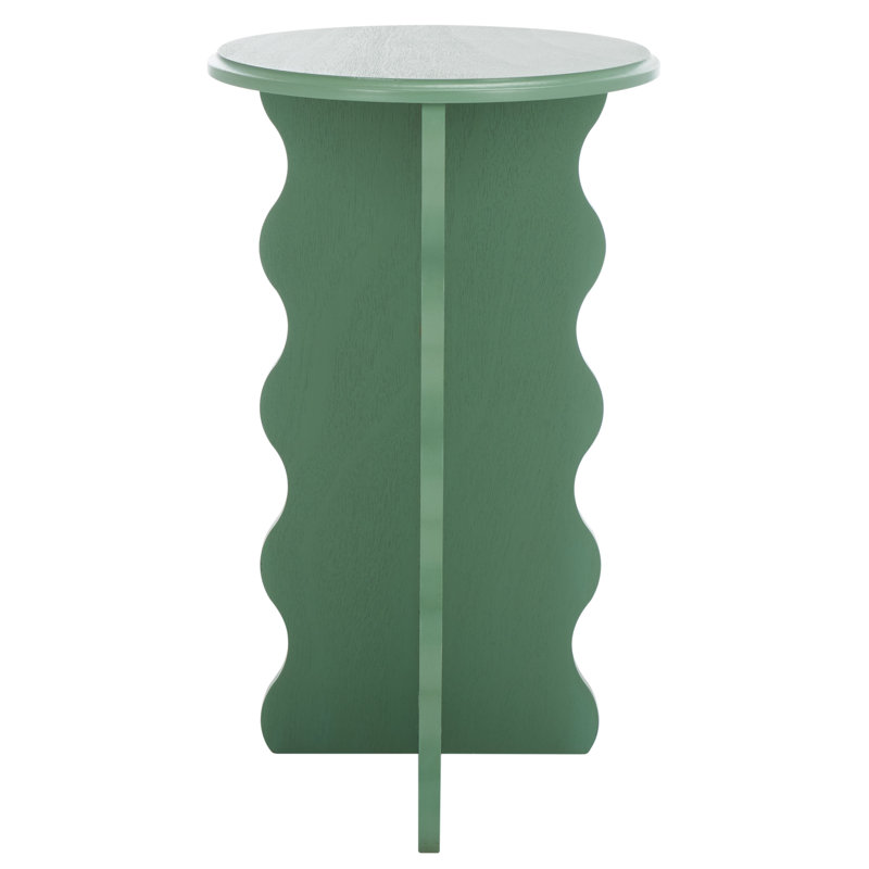 Michelo Wavy Accent Table, Sage Green