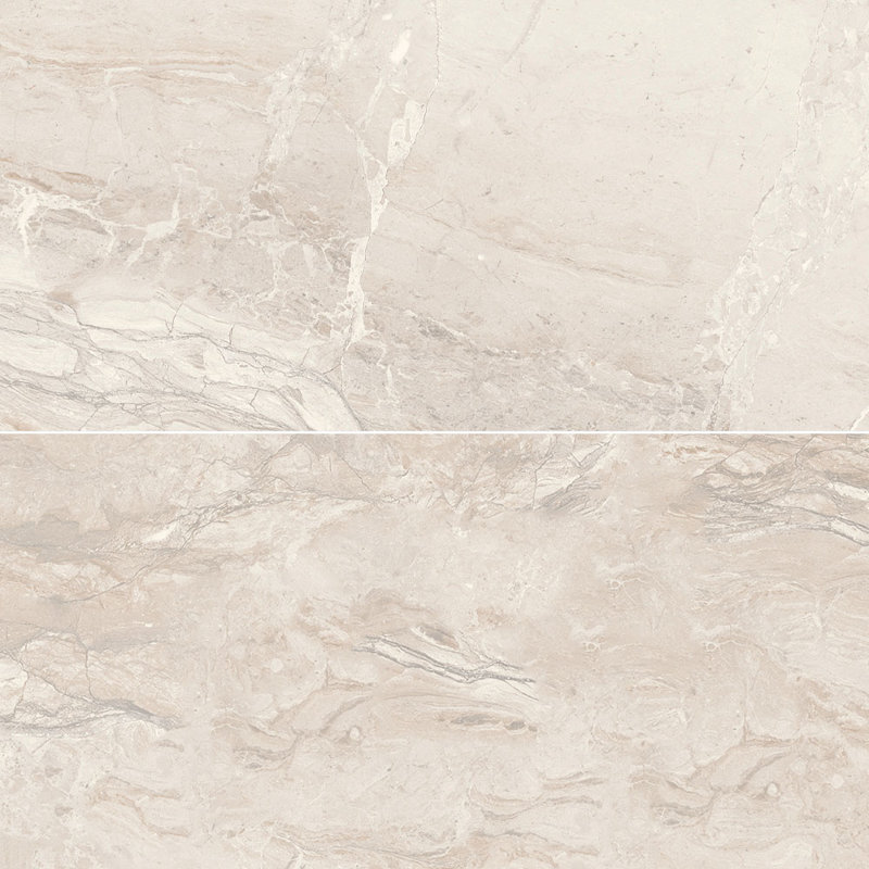 Crystara 24X48 Polished Onyx Look Porcelain Tile, Ivory