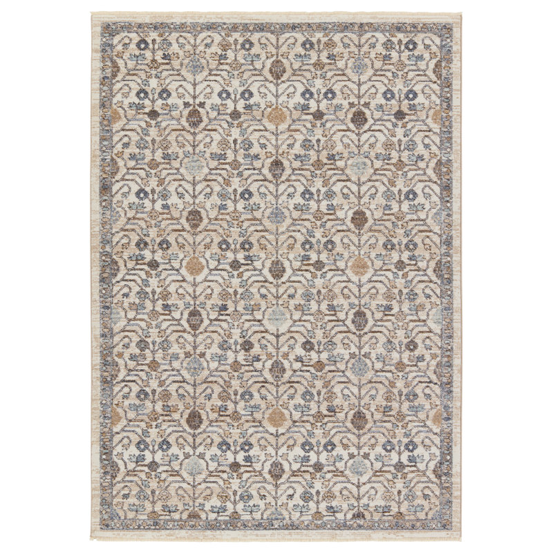 Tapis bleu / or Primrose, Rectangle 8 pi x 10 pi
