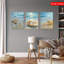 Impression sur toile 3 pièces Coastal Shell-1078760864