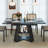 47 Inch - 67 Inch Extendable Dining Table For 4-6, Rectangle Kitchen Table With Removable Leaves And Storage-1373316824