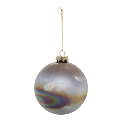 Iridescent Glass Ball Ornament (Set of 12)