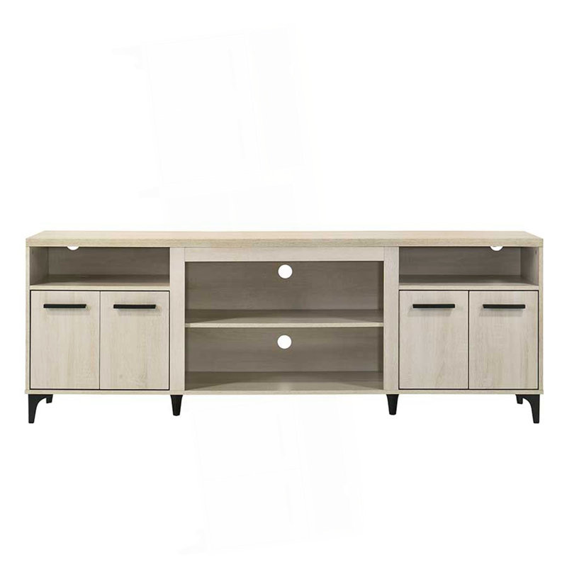 Enzo 70"W Oak Finish 4-Door TV Stand