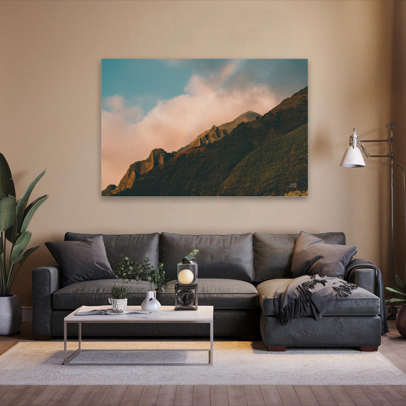 Contemporain et arc-en-ciel sur Hawaï, H 60 po x l 40 po