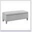 Banc de rangement rectangulaire à fermeture douce, simple, confortable et durable, banc multifonctionnel