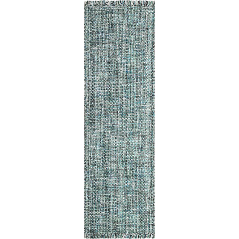 Tapis d'intérieur / extérieur tissé à la main Morris, Tapis de couloir 2 pi 6 po x 8 pi