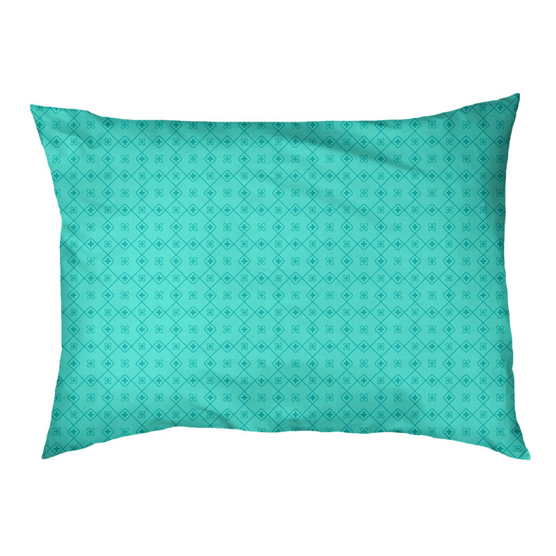 Coussin Campion, Grand - L 52 po x l 42 po, Bleu sarcelle