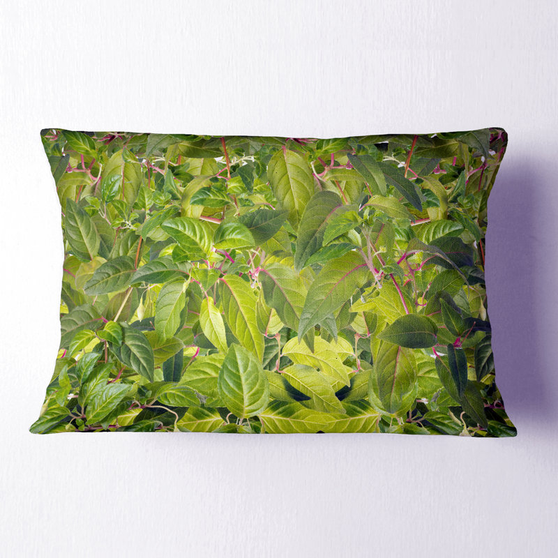 Coussin décoratif à imprimé floral fuchsia vif