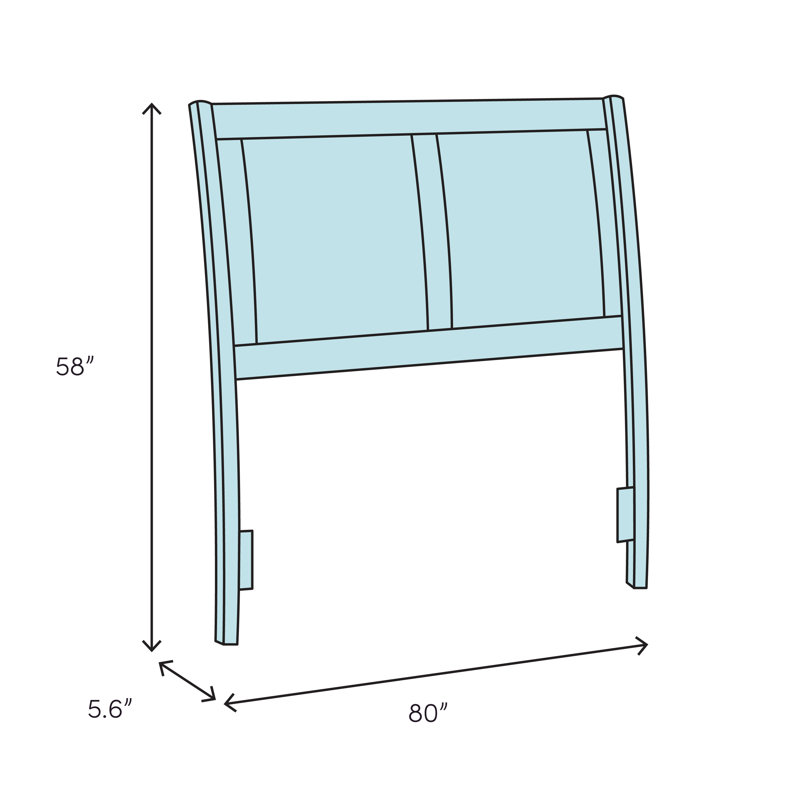 Navin Headboard, Off White, King