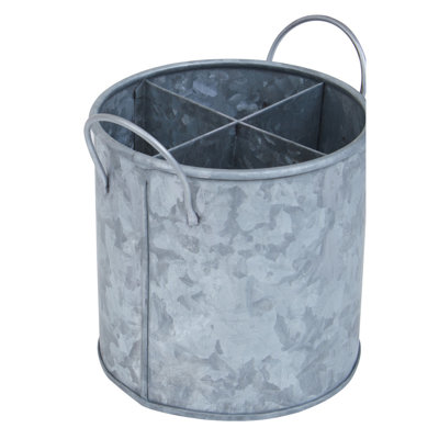 Metal Round Cutlery Tray