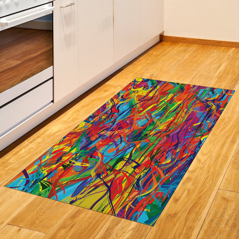 Modern High Density Long Fiber Poly Threads Decorative Area Rug Carpet, Rectangle 2'7" x 5'