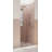 Halo 31.75 in. x 78 in. Frameless Glass Hinge Shower Door-90625228