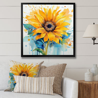 Jaune, bleu, doré, tournesols III
