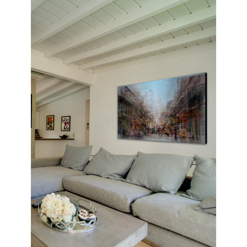 « french origins », reproduction d’art sur aluminium brossé, H 16 po x l 24 po x P 1,5 po