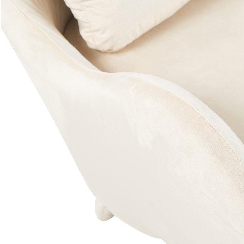 Méridienne pour chat avec rembourrage en velours Furniture, Blanc