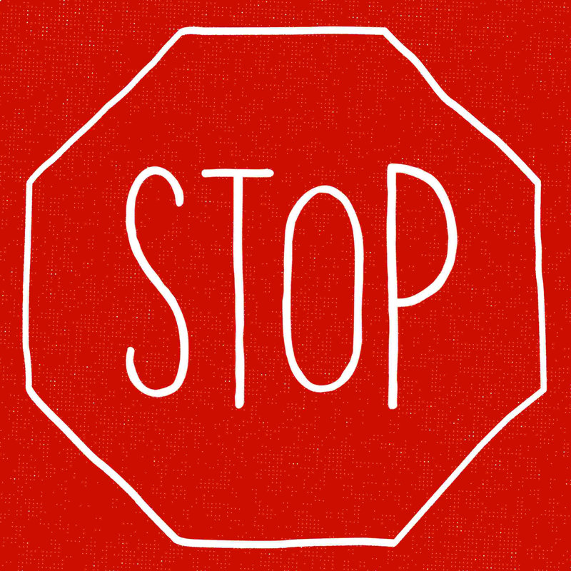 " Stop Sign ", 20" H x 20" W  