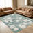 Teal Abstract Blocks carpet-easy to clean, machine-washable, soft and comfortable; suitable for door mats, kitchens, living rooms, bedrooms, corridors, and laundry areas. Easy to clean, durable carpet for home decoration.-129871337