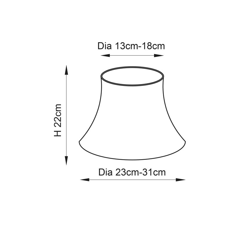 Barnabas 22cm H Bell Lamp Shade ( Spider )