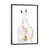 Toile encadrée de bois rustique foncé