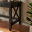 Bureau à la maison Bureau avec deux tiroirs et poignées en bois