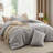 Best Seller Bedsure Cotton Fabric With Microfiber Inner Fill Comforter Set, 143TC-106246656-106246653