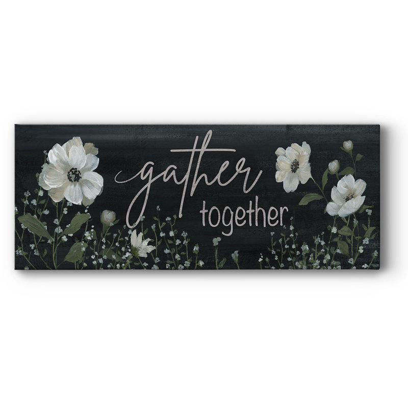 «Gather Together» sur toile, H 20 po x l 50 po x P 1,5 po