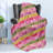 Ambesonne Geometric Fleece Throw Blanket Hexagons and Dots Multicolour-106664270