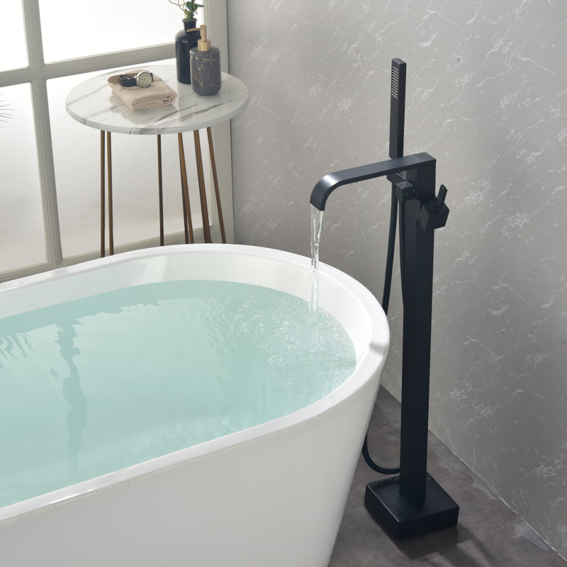 Bec de baignoire fixé au sol