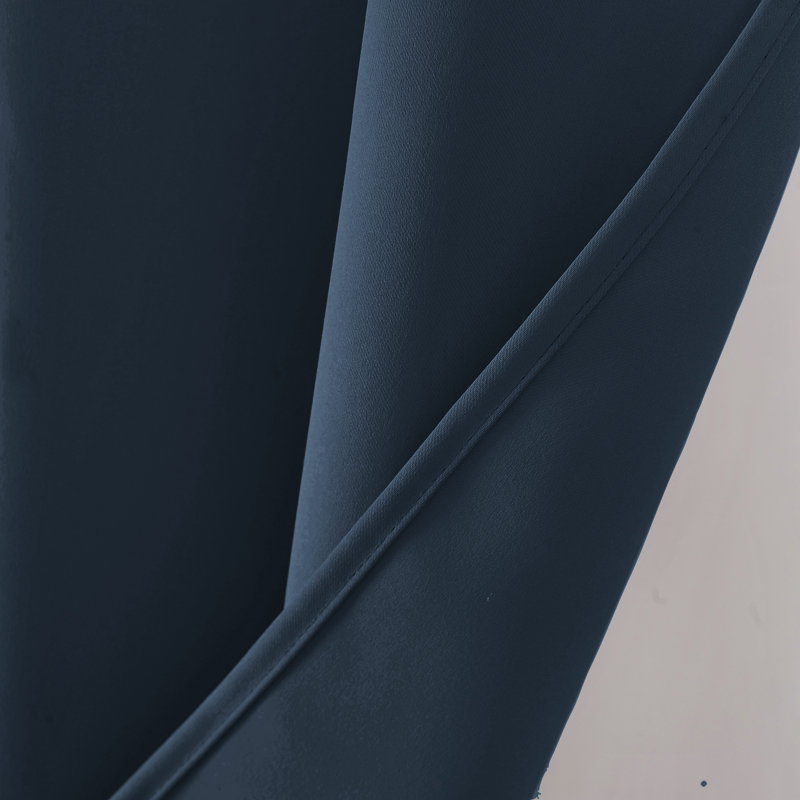 Panneau de rideau occultant 100% Fitnat, L 52 po x L 84 po, Bleu