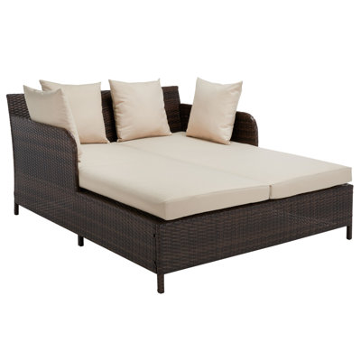 Andromeda Double Chaise Lounge with Cushion