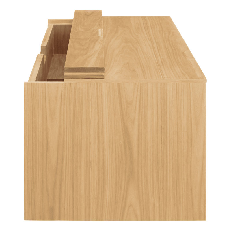 Wonder Wall Floating Desk, White Oak